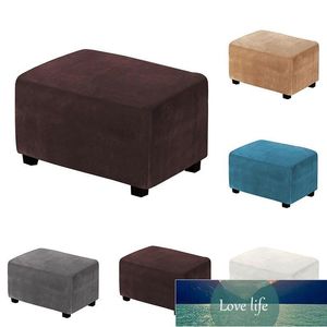 Krzesło Okładki Aksamitne Stretch Grube Soft Foot Clool Pokrywa Slipcover Removable Dust-Down Tekstylne Podnóżek Footstool Decor Cena Fabryczna Ekspert Design Quality