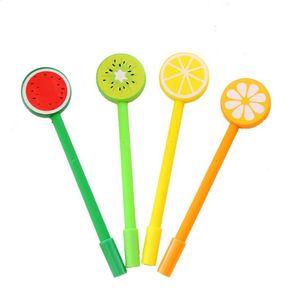 Penne a sfera per frutta Penna a sfera per cartoni animati in gel creativo Forma di frutta e verdura 4 colori SN2928