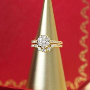 Anel de amor para mulheres luxo desenhador de jóias de prata rosa presente casamento casamento aniversário de aço inoxidável dia dos namorados duplos anéis de ouro com saco de poeira