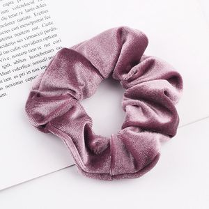 Menina Mulheres S Veludo Cabelo Scrunchies Tie Acessórios Titular De Cabelo Scrunchy Bandas De Cabelo De Veludo Loop De Cabelo Pleuche Headwear