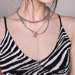 Chokers Timeless Wonder Fancy Zirconia Pave Layered Choker Necklace For Women Designer Jewelry Punk Ins Party Gift Egirl Kpop Date 1432