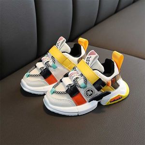 Gelenler Çocuklar Için Ayakkabı Erkek Bebek Toddler Sneakers Moda Butik Nefes Küçük Çocuk Kız Spor Boyutu 21-30 220115