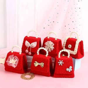 Mini borsette per bambini Tote 2021 Cute Girls Princess Messenger Bag Kids Small Coin Pouch Baby Party Clutch Purse Gift