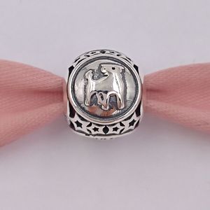 Anlajewel Taurus Star Sign Charm 925 Srebrne koraliki pasują do europejskiego pandora w stylu biżuterii Naszyjnik 791937 Znaki zodiaku