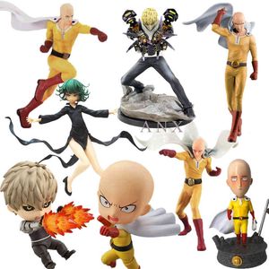 10-25cm Anime One Punch Man Figure Saitama Sensei Genos PVC Action Figure Collection Saitama figure Model Toys Gifts Brinquedos X0503