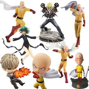 10-25 cm Anime One Punch Adam Şekil Saitama Sensei GENOS PVC Action Figure Koleksiyon Saitama Şekil Model Oyuncaklar Hediyeler Brinquedos X0503