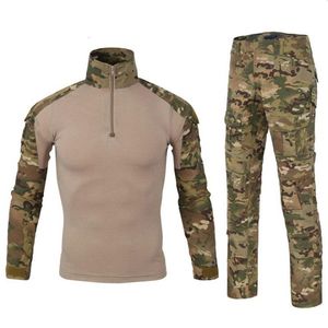 Men's Tracksuits Tactical Uniform Camouflage Suit Multicam Combat Army Military Quick Dry Shirt Cargo Pant Soldier Hunting Camo Frog