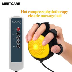 Infrared Compress Electric Hand Massager Ball Hands Inability Exercise Equipment Fix Tape Vibrating Massager Apoplexy Hemiplegia