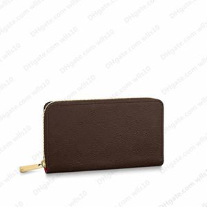 Women wallet card holder Single zipper WALLET stylish way to carry around money cards coins with box Fashion classical men leather purse Long Designer Wallets