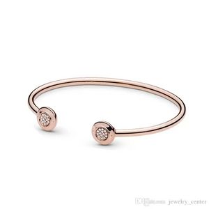 Designer Jewelry 925 Silver Bracelet Charm Bead fit Pandora 18K Rose gold Bangle Bracelet sets Slide Bracelets Beads European Style Charms Beaded Murano