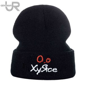 Nova novidade chapéu Chapéu Russo Bordado Casual Beanie Chapéu Para Homens Mulheres Moda de Malha Inverno Chapéu Streetwear Winter Cap Y21111