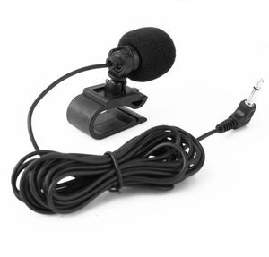 Microfono audio per auto Spina jack da 3,5 mm Mic Stereo Mini cablato esterno per auto DVD Radio 3 m di lunghezzaProfessionisti