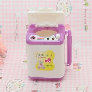 Casa bambola lavatrice bianca mini lavatrice per bambini giocattolo per bambini bambole mobili accessori Z2