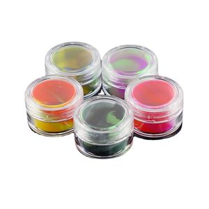 wholesale Contenitore in silicone antiaderente per olio vaporizzatore trasparente 3ml vasetto in plastica per cera dab vasetto in frantumi tubi per acqua in vetro vasetti in silicone acrilico DH985