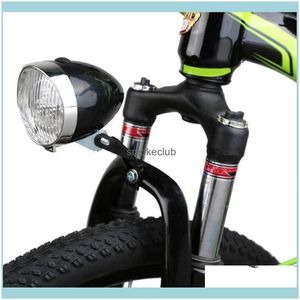 aessoriesサイクリングスポーツ屋外自転車ライト自転車ライト耐熱性LED Tralight Roadヘッドライトレトロホラントホイールクロム安全フロント