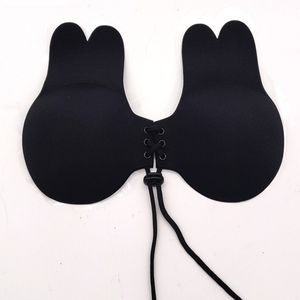 Osynlig Silicone Bra Patch Breast Lift Pad Silicon Bröstvårtor Kåpa Kanin Öron Bröstplåster 5 färger