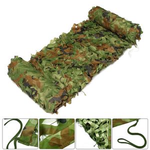 2021 Woodland Camo Netting Camouflage Net Privacy Protection Camouflage Mesh For Outdoor Camping Forest Landscape Y0706