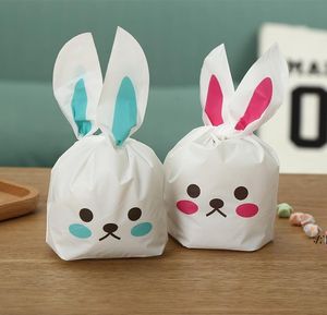 50 Wedding Gift Wrap Plastic Candy Rabbit Ears Easter Bag Cookie Packaging Box Companion Hand Boxes Pearl Return Gifts PAF12139