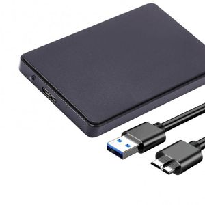 Hubs Portable 2.5inch SATA USB 3.0 5GBPS SSD-Gehäuse-Festplattenlaufwerk-Gehäuse für Laptop / PC Externe Festplatte mit hoher Geschwindigkeit