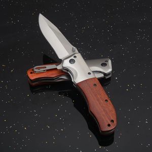 Новое поступление DA51 Assisted Flipper складной нож 3CR13MOV атласная точка лезвия дерева + стальная ручка EDC карманные ножи