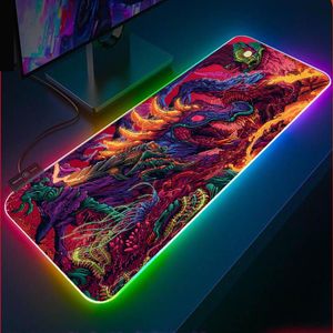 Mouse Pads Wrist Rests XGZ Hyperbeast CS GO Wallpapers Gaming Pad XXL Large Expansion MousePad RGB Laptop LED Keyboard Desk