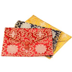 50pcs Chinese Style Scripture Book Bag Lucky Large Silk Brocade Storage Bag Buddhist Books Cloth Protection Collection Bag