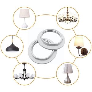 Coperture per lampade Paralumi E27 / e14 Adattatore per anello paralume Nero / bianco Supporto per adattatore per paralume Lampadina Accessori per utensili Collare per la casa G9h9