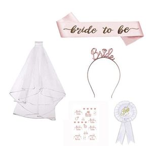 Bachelorette Party Bridesmaid Team Etiquette Bride To Be Wedding Decoration Hen Night Supplies Satin Ribbon Bridal Shower