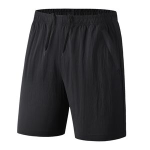 Sommar mode varumärkeskläder knä längd shorts för män mans casual pocket cargo plus storlek solid c144 210806