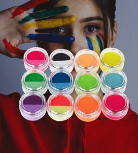 Double color Eyeliner Matte Face Body Paint Halloween Festival Party Cosplay Nightclub Makeup Pigment Rainbow Eye liner Cream
