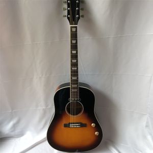 2021 sunburst finish John Lennon J160e electric acoustic guitar e-J160 VS guitar with sound hole passive pickup freeshipping