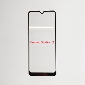 クリケットのオベーションのためのフルカバー強化ガラス2パッケージ付きのOnePlus Nord Ce G ZTE BLADE A51 A71