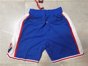 Baseball Team USA Chicago Utbildning Korta Sweatpants Sport Shorts Hip Pop Pant med Pocket Zipper Sweatpants Royal Blue Mäns Grå Blå Färgstorlek 2XL Byxor
