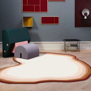 Carpets Unique Shaped Post-Modern Clouds Mountain Living Room Rug,Nordic Big Size Bedside Carpet, Abstract Decoration Coffee Table Rug