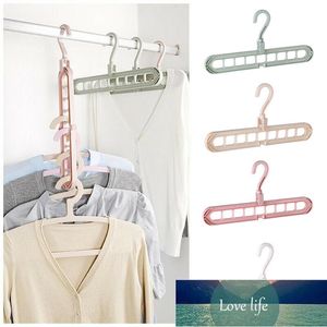 9 em 1 Magic Hanger Storage Rack Ajustável Gancho Anti-Deslizamento Ganchos Closet Lenço Lenço Organize Titular Calças Roupas de Secagem Preço de Fábrica Preço de Fábrica Qualidade