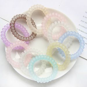 Fashions Lady Accessori per capelli Macaron Glassato Telefono Telefono Band Mermaid Ponytail Holder Girls Girls Elastico Telefono Cavo Linea Tie M3877