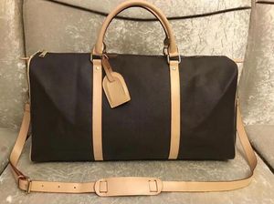 55cm large capacity women men travel bags famous classical shoulder designer duffel bags carry on luggage handbags No21574