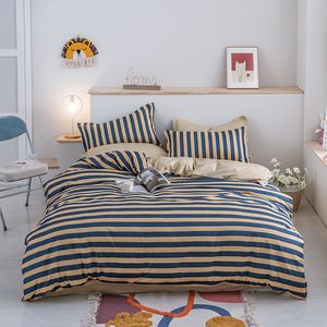 Wholesale striped duvets for sale - Group buy Nordic Houndstooth Zebra Print Duvet Cover Single Double Queen King Stripe Bedding Sets Bed Sheet Linen Simple Plaid Bedclothes