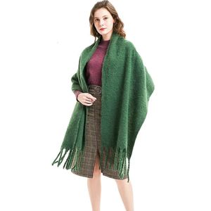 Gran Bufanda Infinita al por mayor-1 invierno a prueba de frío versátiles dB infinito de algodón de seda larga bufandas grandes al por mayor pintado bufandas para mujeres chales