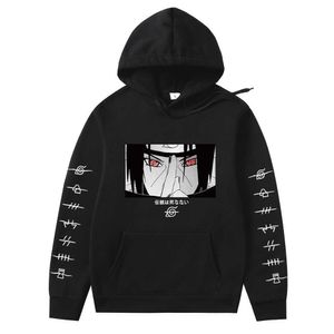 Японские аниме с толстовками Унисекс Harajuku Print Pullover Hoodie Streetwear Мода Повседневная Толстовка Мужской Топ Судадеры Hombre H0910