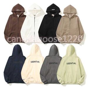 Hoodies High Street Fashion Brand Reflective Sweater Men's and Women's Loose Cardigan Hooded Jacket# S-XL