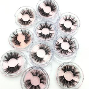 3D 100% Mink cílios 25mm Volume desarrumado dramático Falso pílula espessura longa extensão de chicotes suaves para maquiagem de beleza