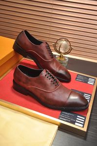 2021 Mężczyzna Business Designer Moda Oxfords Mens Casual Walking Mieszkania Marka Wygodne Wesele Sukienka Buty Rozmiar 38-45