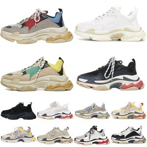 Designer Men Women Outdoor Shoes Triple S Trainer Platform Paris 17FW Old Dad Large Increasing Boots Sneakers Sports With Original Box 36-45