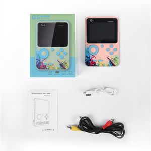 G5 Mini Handheld Game Console Players Retro Portable Video Store 500 in 1 8 Bit 3.0 Inch Colorful LCD Cradle Design Single Player