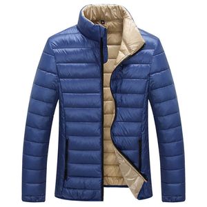 Mode Casual Ultralight Mens Duck Down Jackor Höst Vinterrock Män Lättviktig Anka Down Jacket Men Overcoats 201023