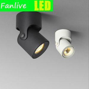 Wholesale surface mount chip led for sale - Group buy Downlights pc LED Downlight Surface Mounted Spot Light COB Background CREE Chip Adjustable Degrees Foyer Living Room LAMP