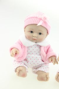 Coleção de boneca de 8 polegadas moda full silicone renascido mini presente para crianças natal e aniversário