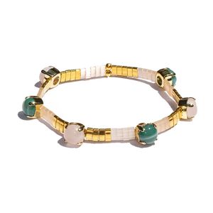 Bracciale con perline di cristallo quadrato retrò fatto a mano MIYUKI Tila gioielli Bohemian Rainbow accessori per le mani regalo da donna 2020 anni