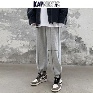 Joggers män randiga streetwear sweatpants 2021 vinter designer byxor mens mode cargo man hip hop byxor 5xl män